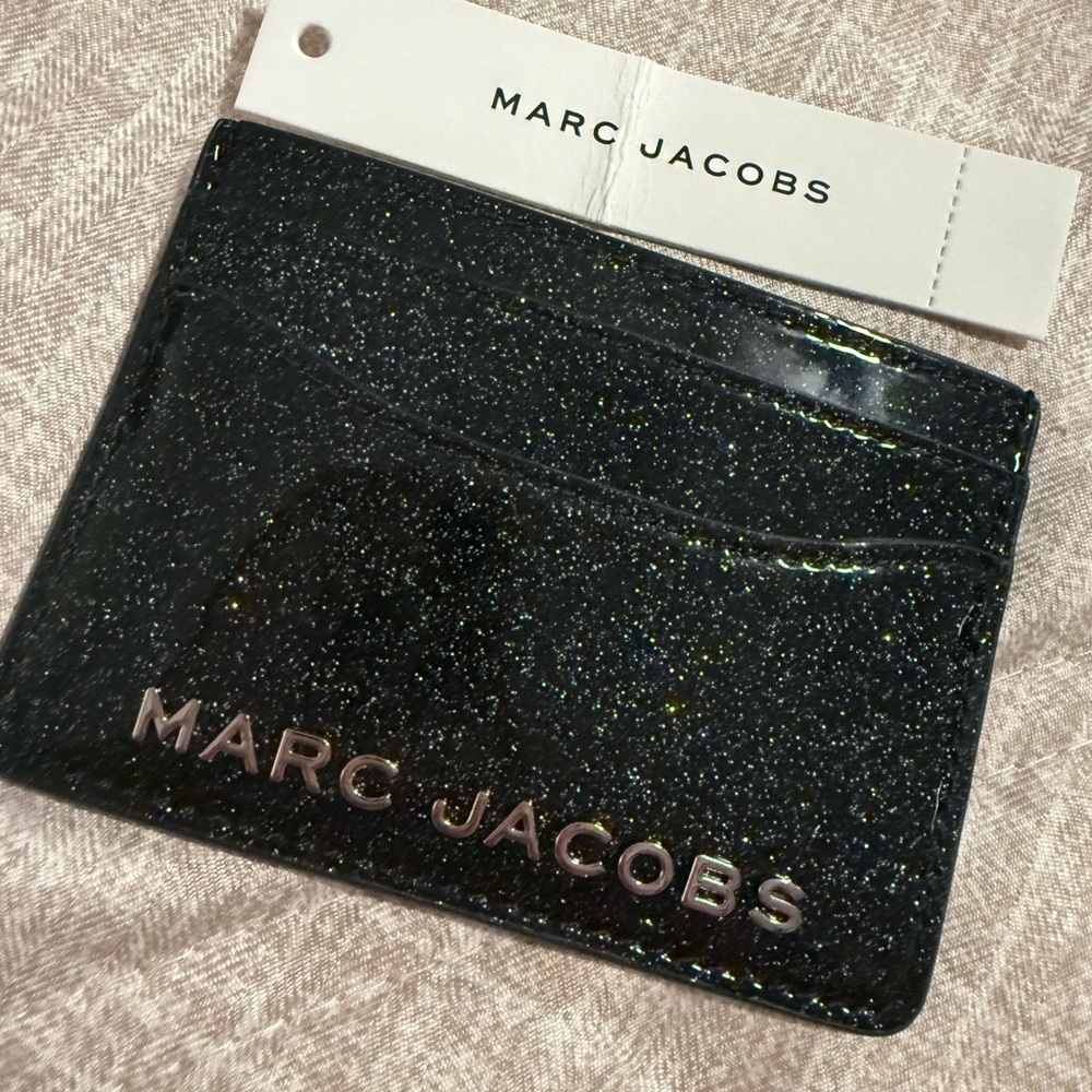 Marc Jacobs Black Sparkle Card Holder